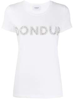 Dondup футболка с декорированным логотипом