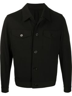 Harris Wharf London куртка-рубашка с заостренным воротником