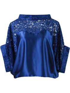 Martha Medeiros укороченная кружевная блузка