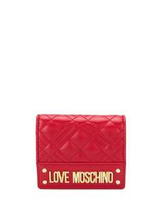 Love Moschino quilted compact wallet