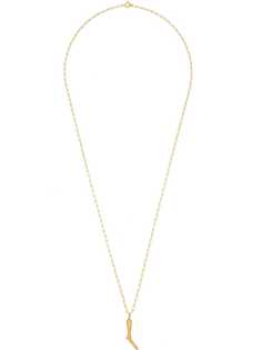 Hermina Athens gold-plated coral pendant necklace