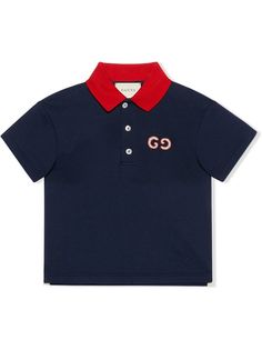 Gucci Kids рубашка-поло с узором GG