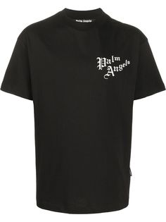 Palm Angels logo print cotton T-shirt