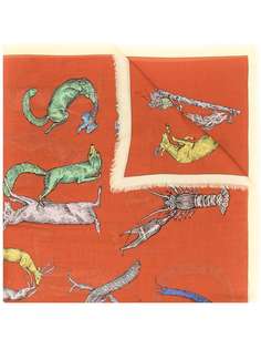 LOEWE шарф с принтом