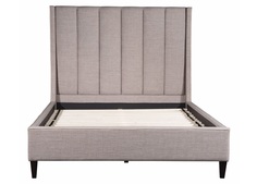 Кровать “odina” 200*200 (idealbeds) серый 215x140x215 см.