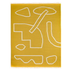Ковер poetry and steps (tkano) желтый 230x160 см.