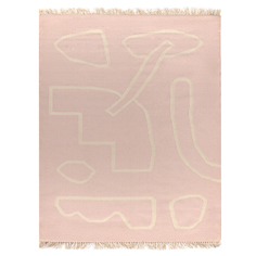 Ковер poetry and steps (tkano) розовый 230x160 см.