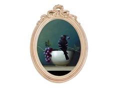 Картина мисс виноградовка (object desire) зеленый 30x45x2 см.