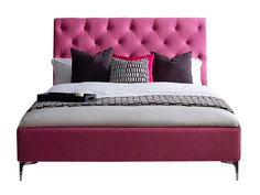 Кровать “elise” 200*200 (idealbeds) розовый 210x120x210 см.