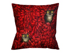 Интерьерная подушка две подруги (object desire) красный 45x12x45 см.