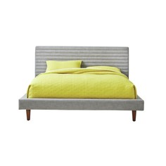 Кровать “kelly” 180*200 (idealbeds) серый 205x115x230 см.