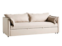 Мягкий раскладной диван brevor (myfurnish) бежевый 220x80x95 см.