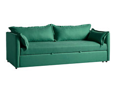 Мягкий раскладной диван brevor (myfurnish) зеленый 220x80x95 см.