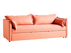 Мягкий раскладной диван brevor (myfurnish) оранжевый 220x80x95 см.