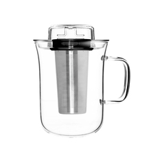 Кружка с заварочным фильтром me cup (qdo) прозрачный 12x13x9 см.