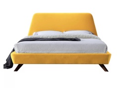 Кровать “arroyo” 200*200 (idealbeds) желтый 220x100x220 см.
