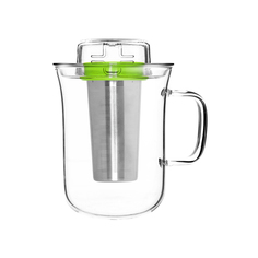 Кружка с заварочным фильтром me cup (qdo) прозрачный 12x13x9 см.