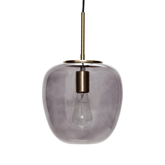 Подвесной светильник smoky (hubsch) серый 28 см.