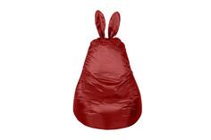 Пуфик-груша зайка (frescadesign) красный 60x80x40 см.