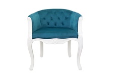 Низкое кресло kandy blue+white (mak-interior) голубой 62.0x71x62.0 см.