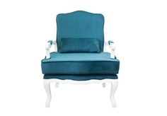 Кресло nitro blue+white (mak-interior) голубой 69x95x68 см.