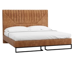 Кровать alberta браун (r-home) коричневый 180x140x230 см.