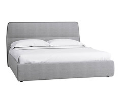 Кровать сканди (r-home) серый 178x119x230 см.