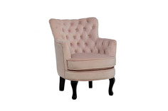 Кресло велюровое (garda decor) розовый 77x71x64 см.