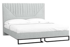 Кровать loft alberta (r-home) серый 160x140x230 см.