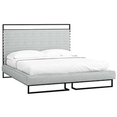 Кровать loft грейс стоун (r-home) серый 160x140x230 см.