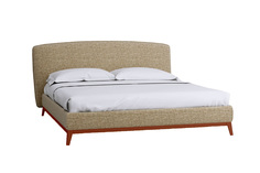 Кровать сканди лайт (r-home) бежевый 170x110x232 см.