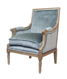 Кресло coolman grey velvet (mak-interior) серый 68x95x67 см.