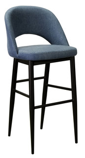 Барный стул lars сканди блю арт (r-home) синий 52x105x57 см.