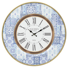 Часы настенные genevie (to4rooms) синий 5.0 см.