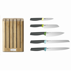 Набор ножей elevate™ knives bamboo (joseph joseph) черный 15x35x6 см.