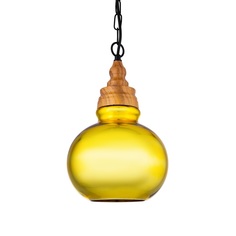 Светильник подвесной filam drop lux (desondo) желтый 32 см.