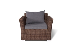 Кресло капучино (outdoor) серый 105x81x85 см.