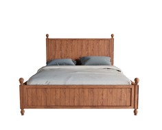 Кровать palermo natural (etg-home) коричневый 161x121x209 см.