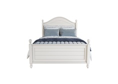 Кровать в стиле провнас odri 180 на 200 (etg-home) белый 180x200 см.