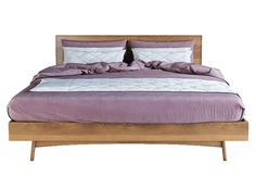 Кровать двуспальная bruni 160х200 см (etg-home) коричневый 167x90x212 см.