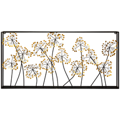 Панно «анетум горизонт» (object desire) черный 120x29x6 см.