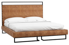 Кровать loft грейс браун с подъемным механизмом (r-home) коричневый 200x140x230 см.