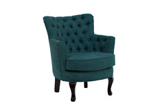 Кресло велюровое (garda decor) бирюзовый 77x71x64 см.