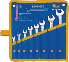 Набор комбинированных ключей Kraft