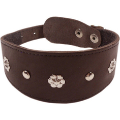 Ошейник для собак ZOOEXPRESS Камбала 1 сл 55 мм 30 см Коричневый