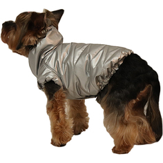Куртка для собак YORIKI Серебро унисекс M 24 см