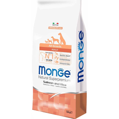 Корм для собак Monge Dog Speciality Adult Salmon and Rice 12 кг