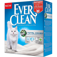 Наполнитель Ever Clean Total Cover комкующийся с микрогранулами 10 л