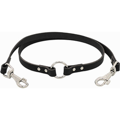 Поводок-сворка для собак ZOOEXPRESS 1 сл 16 мм 60 см Черный