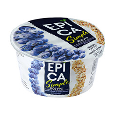 Йогурт Epica Simple голубика, овсяные хлопья 1,5% 130 г